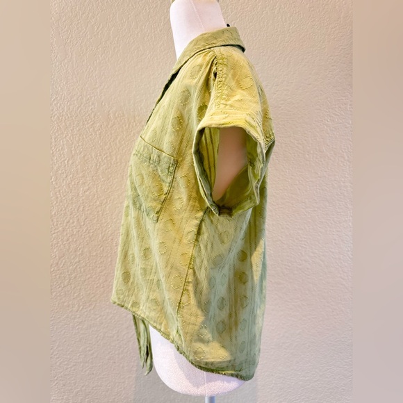Anthropologie – Pilcro “The Cammie” Surf Blouse – Green – Size Small - Picture 8 of 16